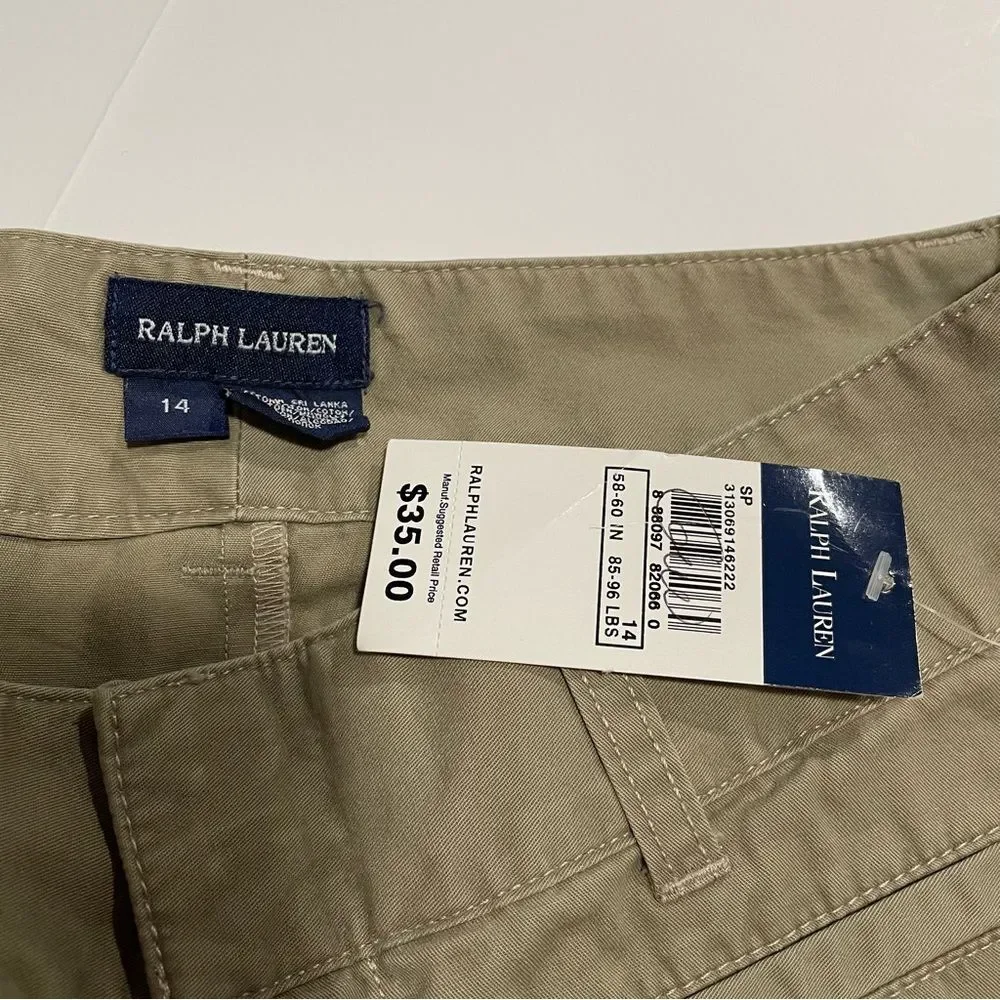 NWT Ralph Lauren Tan Khaki Bermuda Shorts